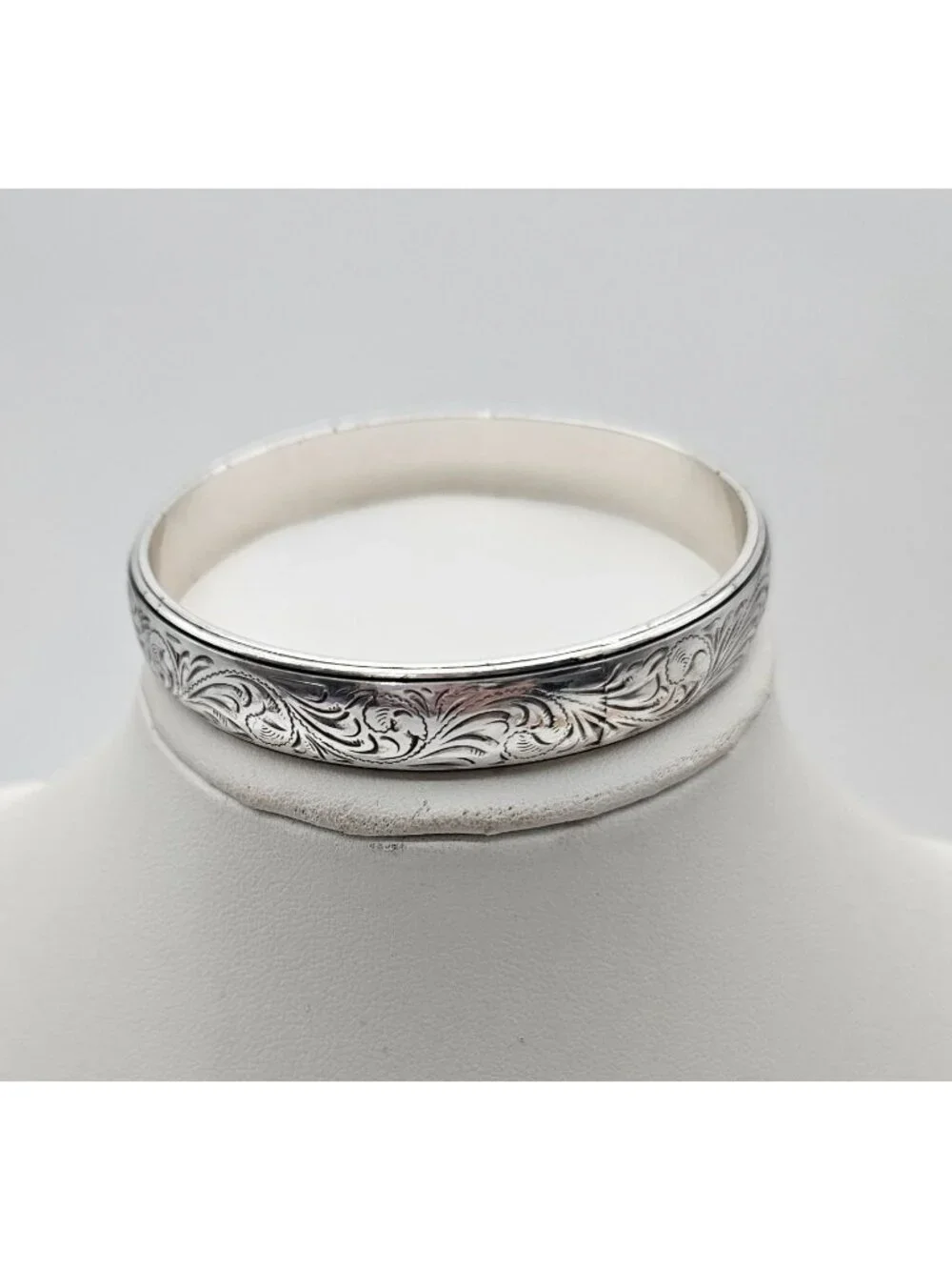 Brighton Silver Tone Etched Scroll Swirls 1/2